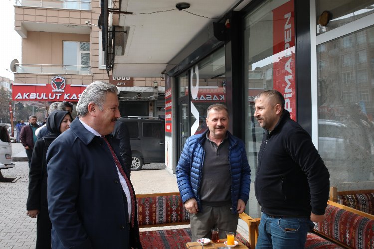 Başkan Palancıoğlu’na  Hunat Mahallesi esnafından yoğun ilgi