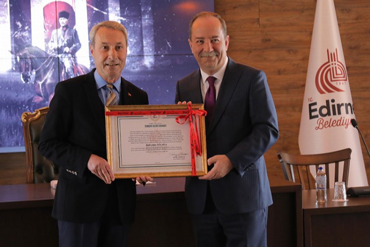 Edirne Meclisi’nden Bahri Bey’e ‘turizm elçisi’ beratı