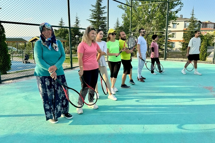 Kayseri Hacılar’da tenis coşkusu