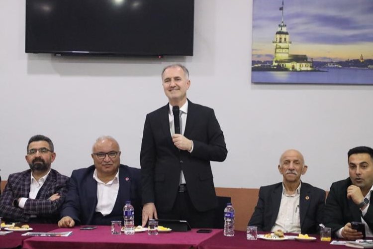 İnegöl’de Başkan Taban’dan site toplantılarına devam