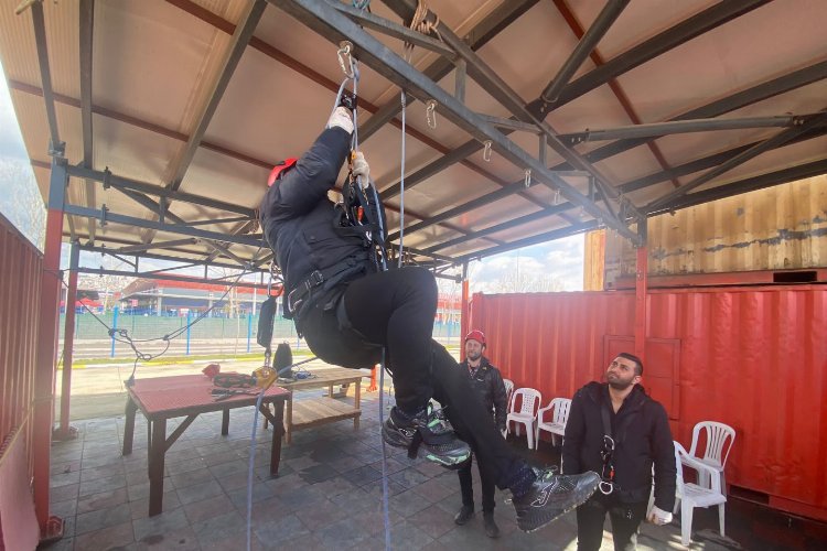 Kocaeli’de teleferik ekibine hayati eğitim