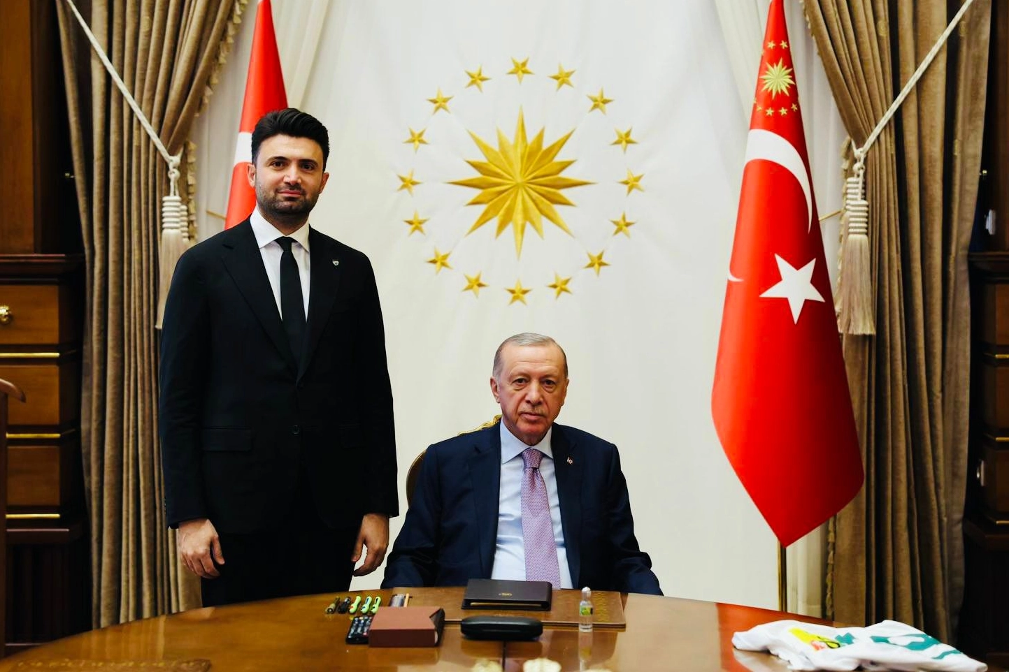 Bursaspor Başkanı Enes Çelik, Cumhurbaşkanı Erdoğan’ı ziyaret etti