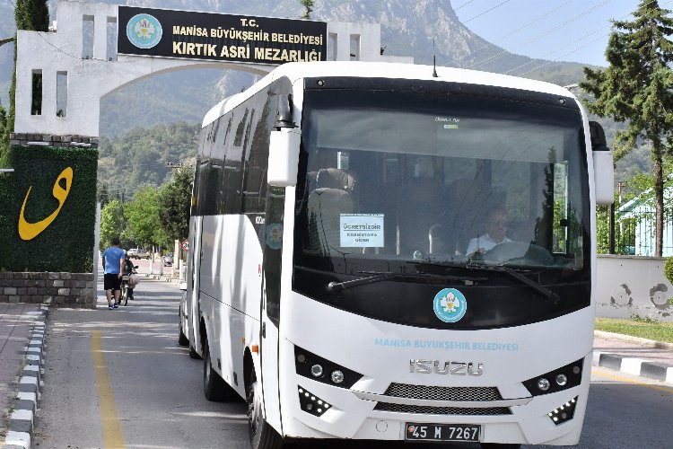 Manisa Büyükşehir’den mezarlıklara bayramlık ulaşım
