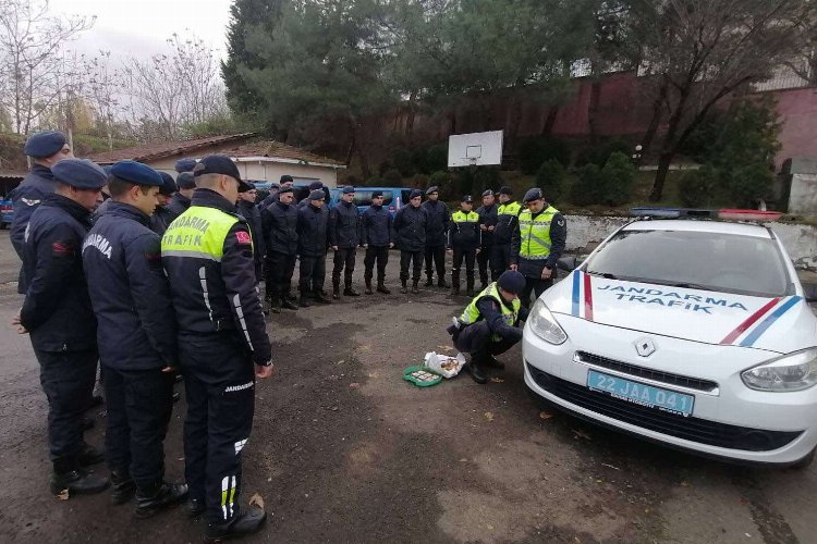 Keşan Jandarması’na ‘trafik tedbirleri’ eğitimi