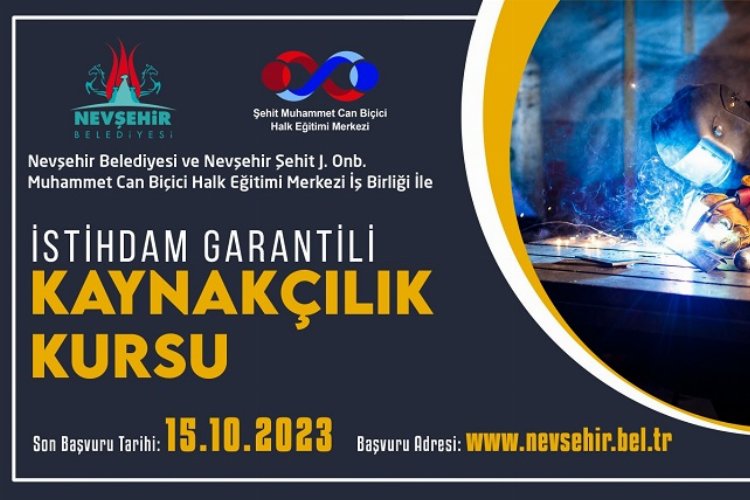 Nevşehir Belediyesi’nden istihdam garantili kurs