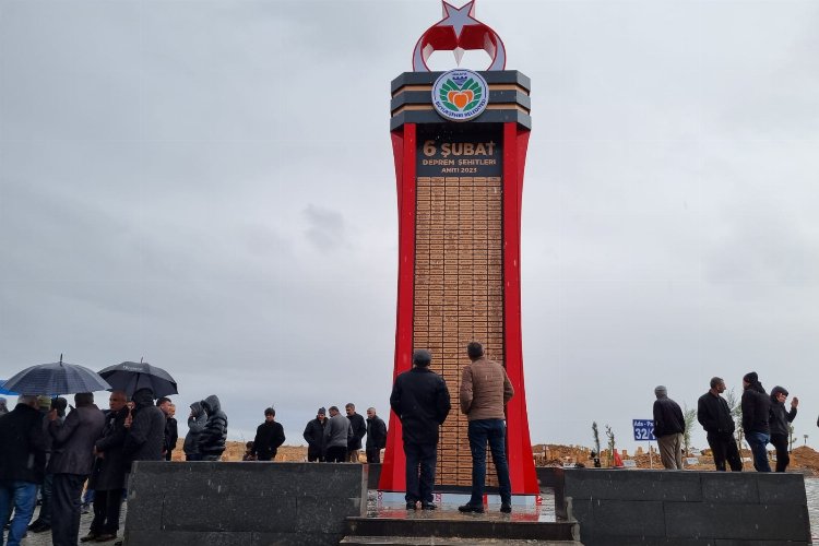 Malatya’da deprem şehitlerinin ismi bu anıtta yaşatılacak