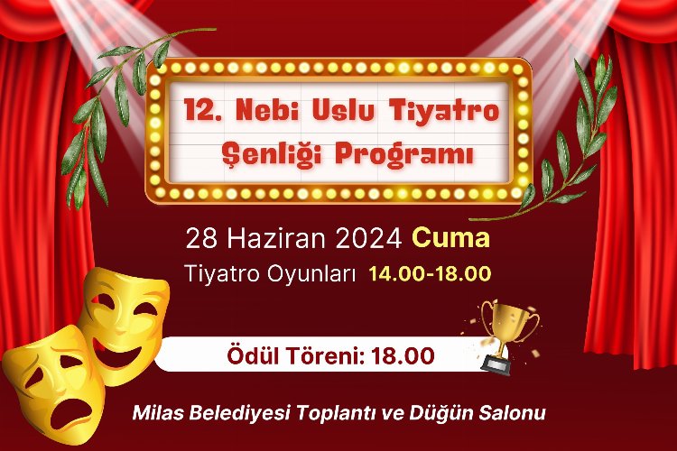 12. Nebi Uslu Tiyatro Şenliği başlıyor