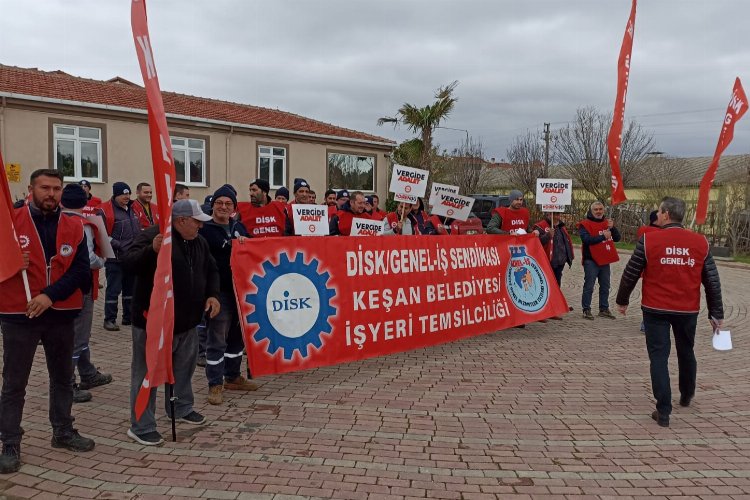 Keşan sendikalı işçilerden ‘vergi adaleti’ çağrısı