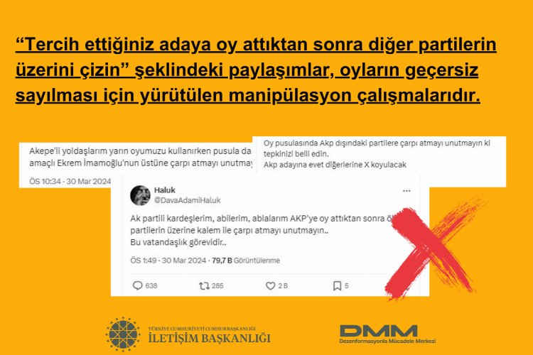 İletişim’den ‘oy manipülasyonu’na karşı uyarı!