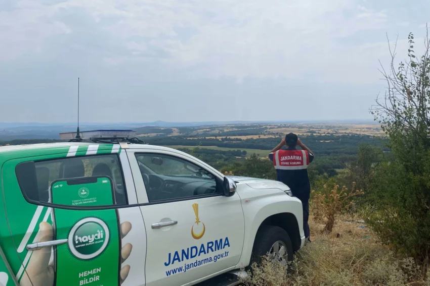 Edirne jandarma’dan yangınlara karşı sıkı denetim