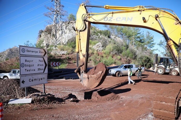 Bozburun içme suyu hattında 10 kilometre daha tamamlandı