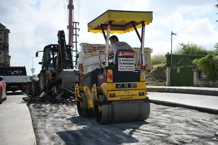 Çayırova’da asfalt yama seferberliği