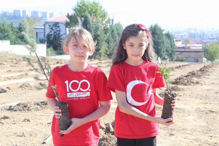 553 şehidimiz adına fidanları İzmit’te toprakla buluştu