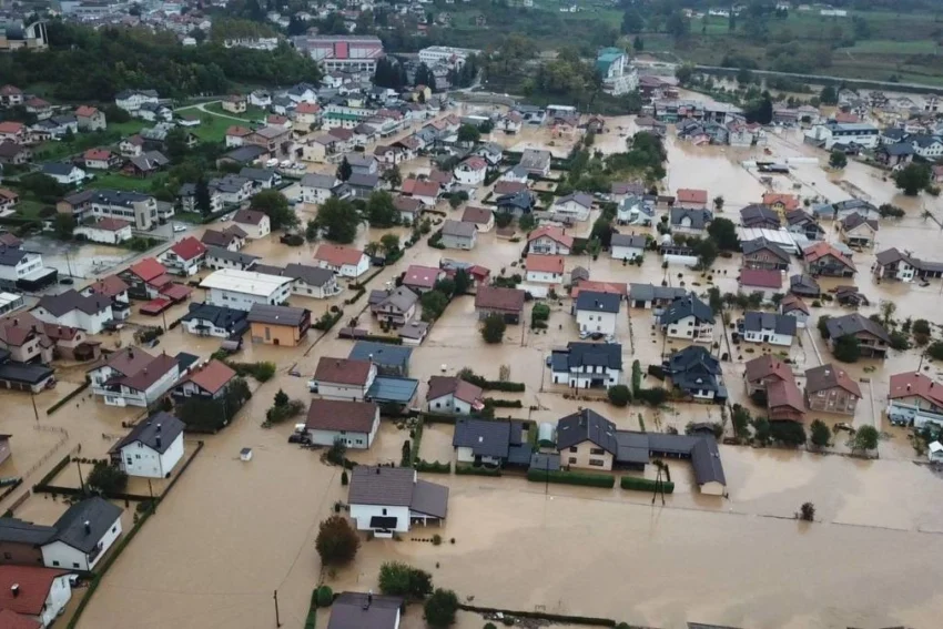 Bosna Hersek’te sel! Türkiye afet bölgesinde…